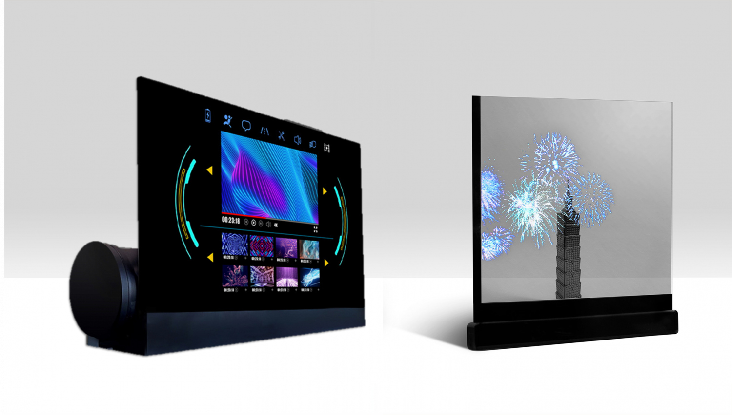 可卷式、折迭性、高透明